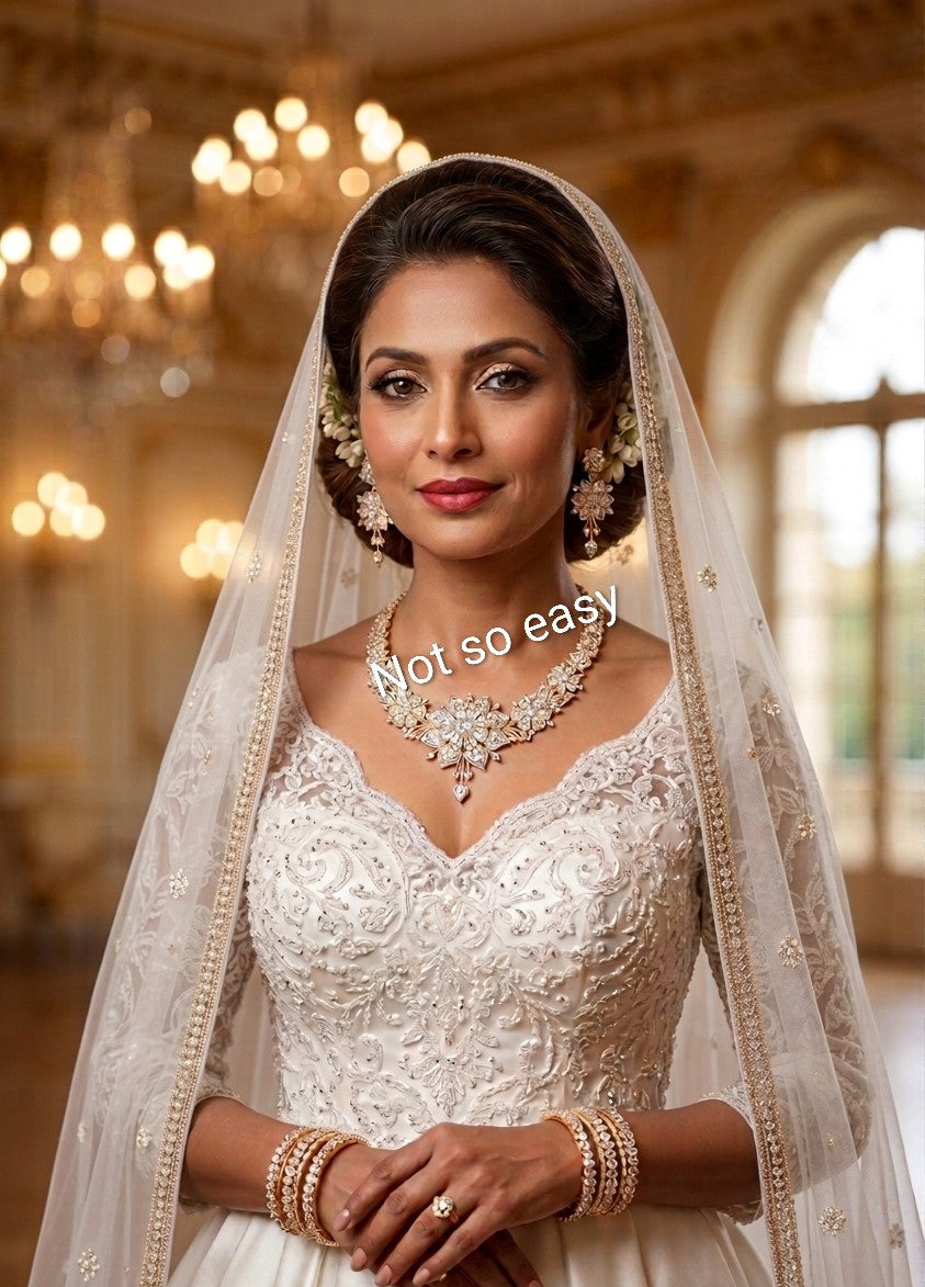 Royal Essence - Solid 22K Gold & Certified Diamond Bridal Necklace | Precision CAD-Engineered Masterpiece