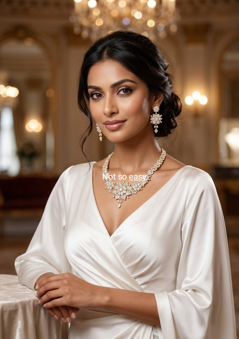 Royal Essence - Solid 22K Gold & Certified Diamond Bridal Necklace | Precision CAD-Engineered Masterpiece